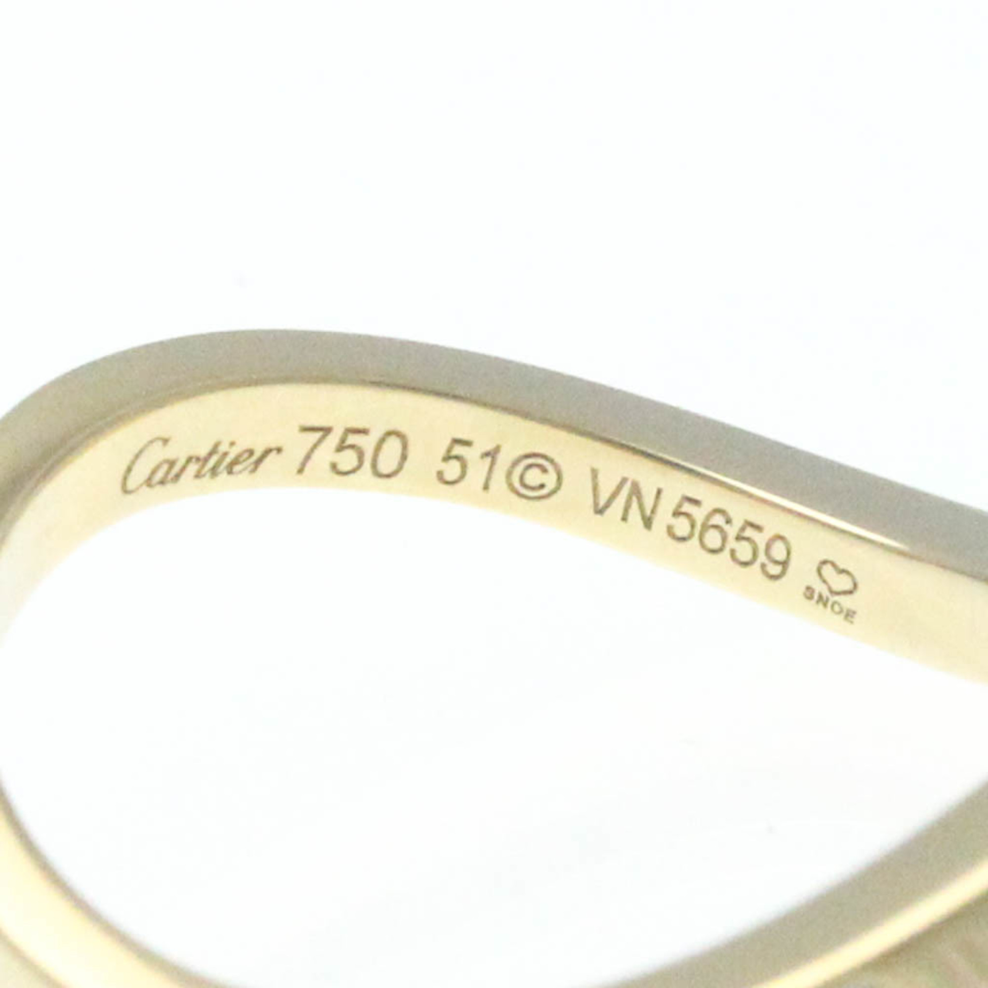 カルティエ(Cartier) ヌーベルバーグ ダイヤモンド リング B4094451 K18イエローゴールド(K18YG) ファッション ダイヤモンド バンドリング ゴールド