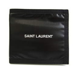 サン・ローラン(Saint Laurent) 588191 ユニセックス ナイロン 財布（二つ折り） ブラック