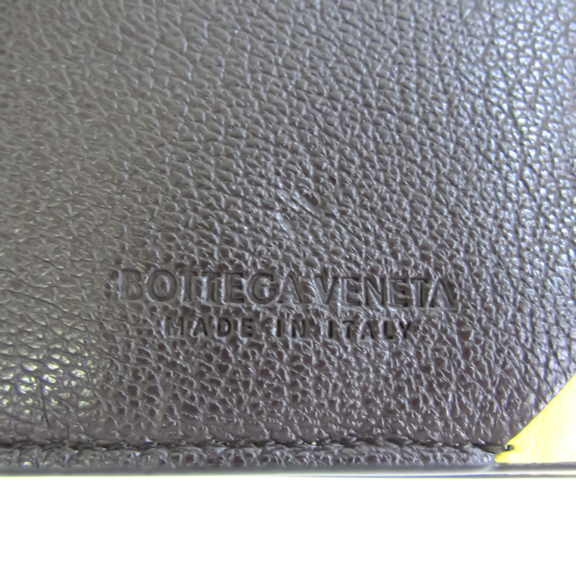 ボッテガ・ヴェネタ(Bottega Veneta) 629685 ユニセックス レザー 財布（三つ折り） ブラウン,イエロー