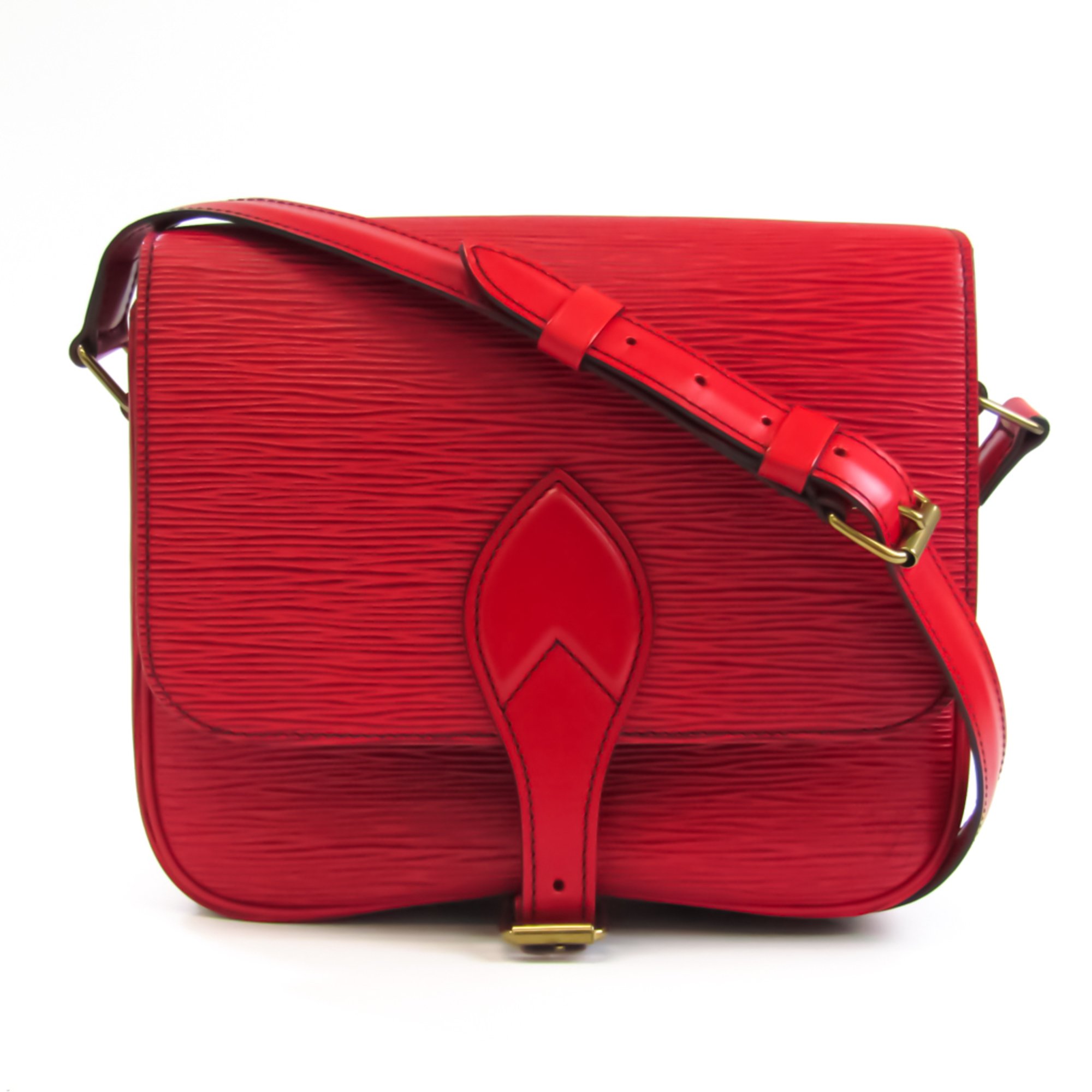 Louis Vuitton エピ赤ショルダーバッグ底は26x19cm