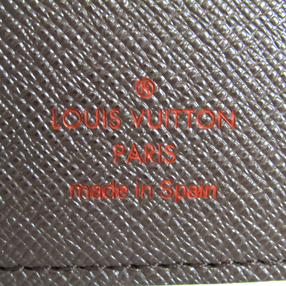 ルイ・ヴィトン(Louis Vuitton) ダミエ クーヴェルテュール パスポール N60189 ダミエキャンバス パスポートケース エベヌ