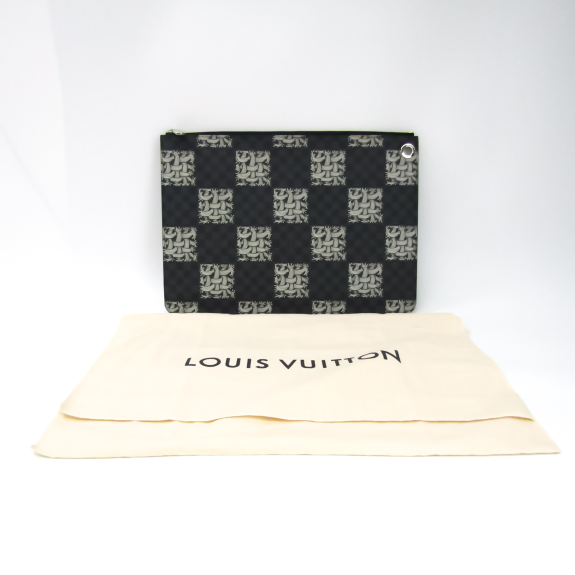 ルイ・ヴィトン(Louis Vuitton) ダミエ・グラフィット ポシェット・ジュールGM クリストファー・ネメス N61232 メンズ  クラッチバッグ ダミエ・グラフィット | eLADY Globazone