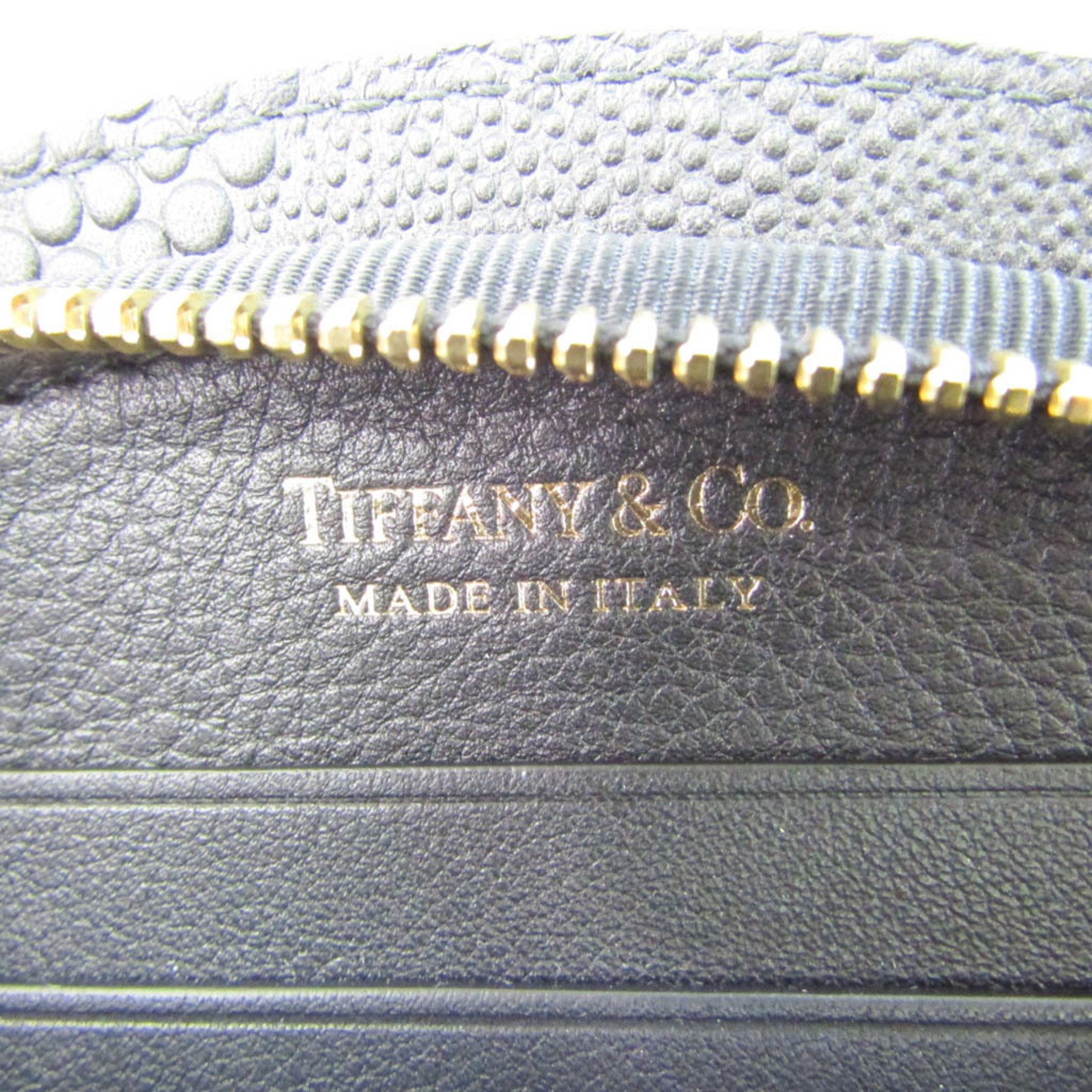 ティファニー(Tiffany) ハーフムーン メンズ,レディース レザー 長財布（二つ折り） ブラック