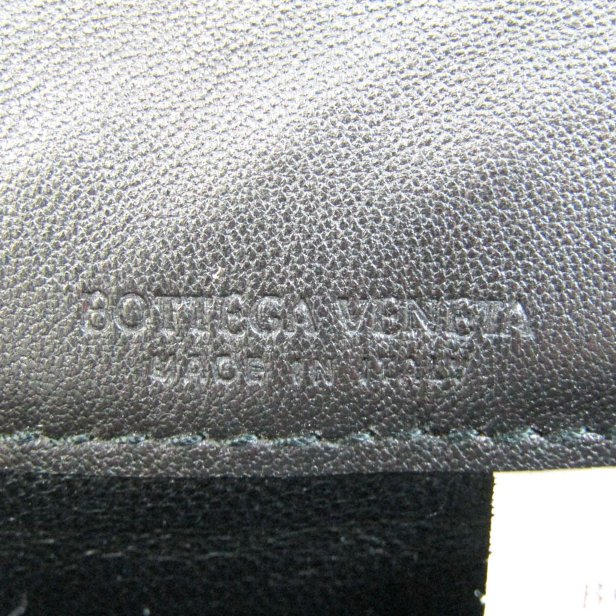 ボッテガ・ヴェネタ(Bottega Veneta) イントレチャート レザー カードケース ダークネイビー