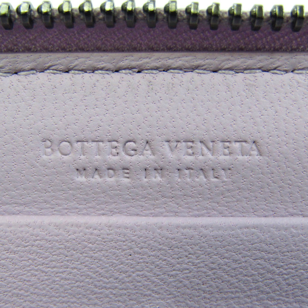 ボッテガ・ヴェネタ(Bottega Veneta) イントレチャート レディース レザー 長財布（二つ折り） ライトパープル