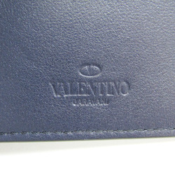 ヴァレンティノ・ガラヴァーニ(Valentino Garavani) 1Y2P0655 レザー スタッズ カードケース ダークネイビー