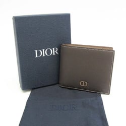 クリスチャン・ディオール(Christian Dior) CD ICON 2ESBC027CDI メンズ,レディース レザー 財布（二つ折り） グレー