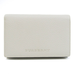バーバリー(Burberry) レディース レザー 中財布（二つ折り） オフホワイト