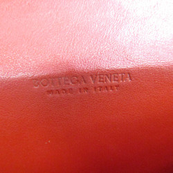 ボッテガ・ヴェネタ(Bottega Veneta) イントレチャート 591365 レディース,メンズ レザー 長財布（二つ折り） ダークグレー,レッド