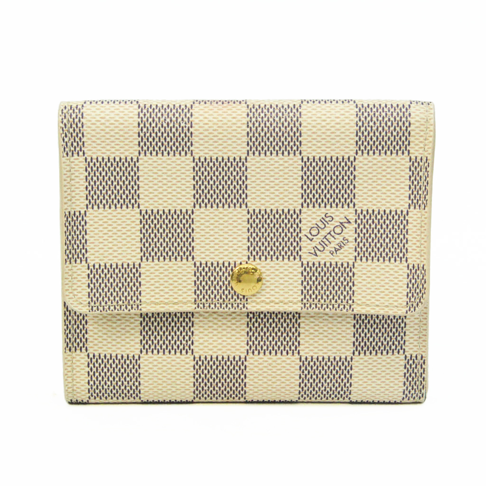 ルイ・ヴィトン(Louis Vuitton) ダミエアズール ポルトフォイユ・アナイス N63241 レディース ダミエアズール 財布（三つ折り）  ダミエ・アズール | eLADY Globazone