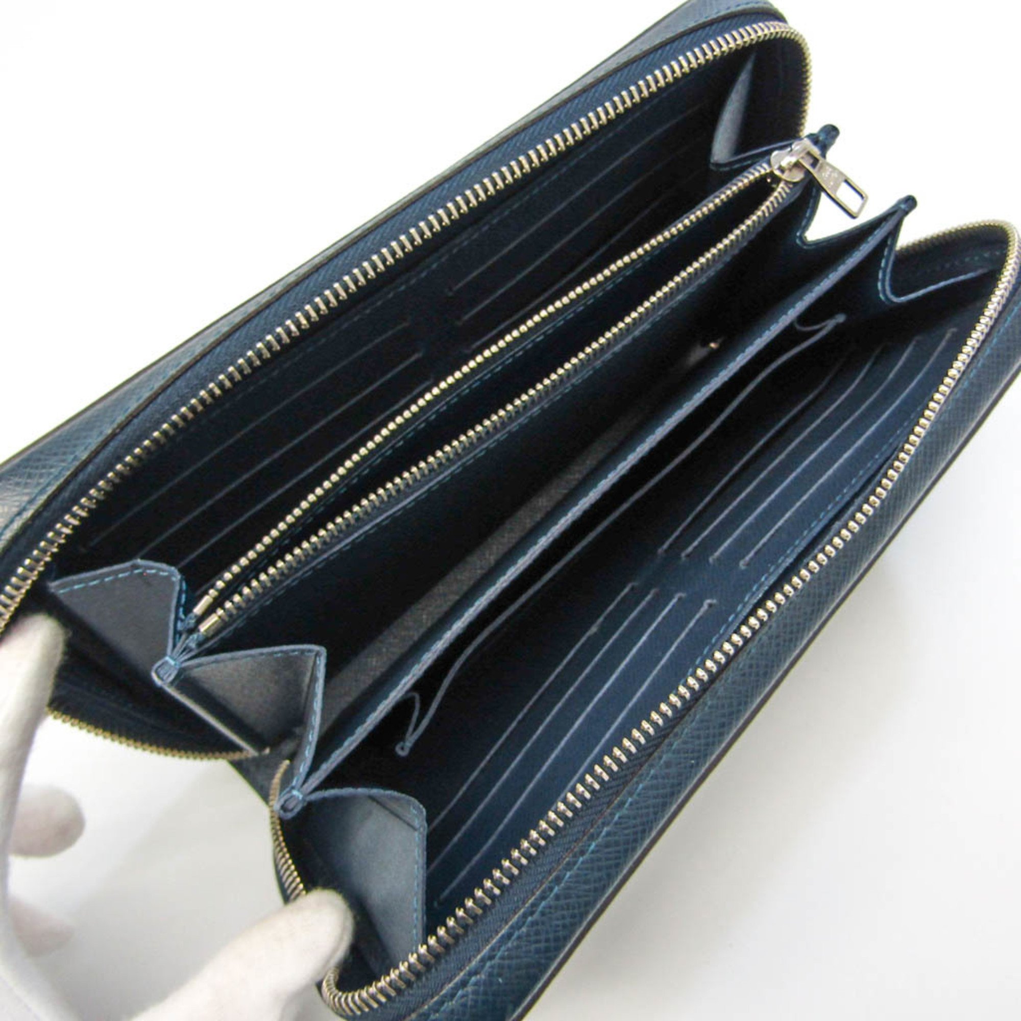 ルイ・ヴィトン(Louis Vuitton) タイガ ジッピーXL M44276 メンズ タイガ 長財布（二つ折り） ブルーマリーヌ | eLADY  Globazone