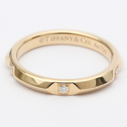 ティファニー(TIFFANY) トゥルー バンドリング ダイヤモンド K18 ピンクゴールド 指輪 (磨き仕上げ済み) 【中古】