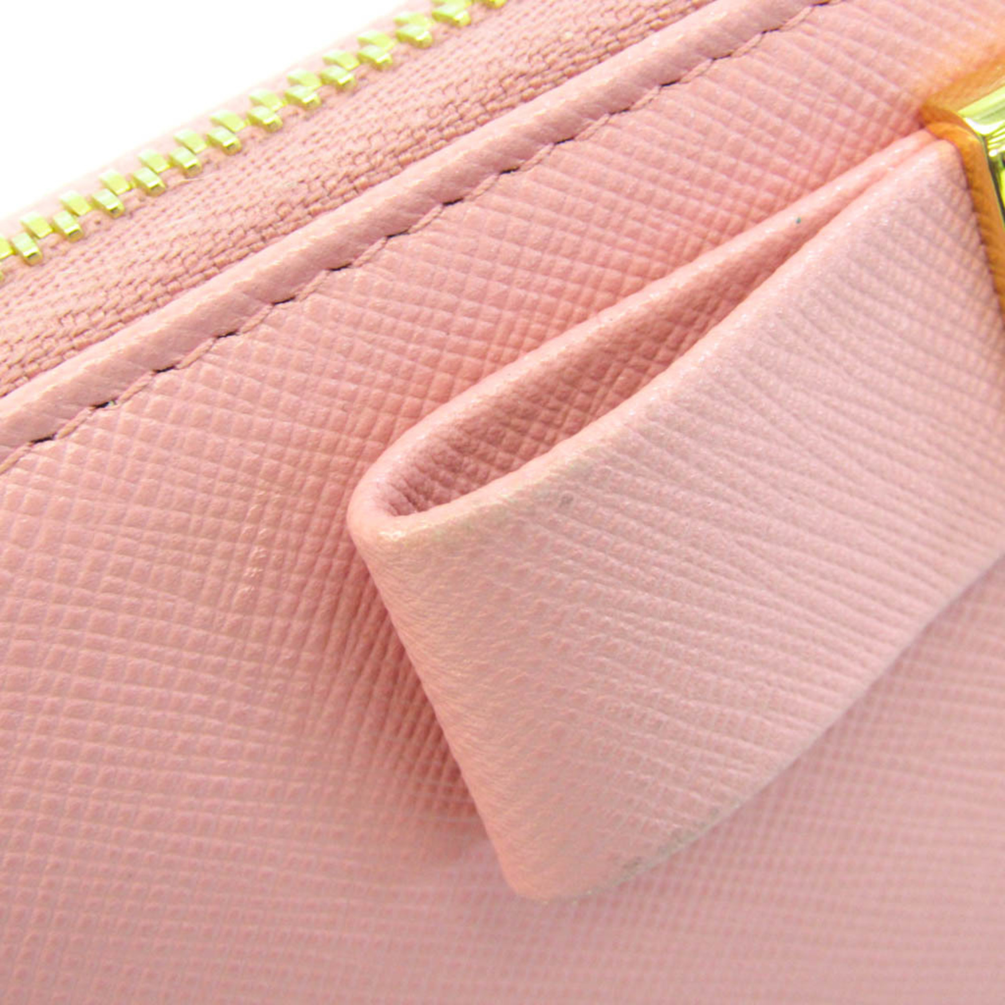 プラダ(Prada) リボン 1ML506 レディース Saffiano 長財布（二つ折り） ピンク