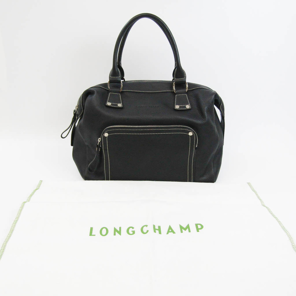 ロンシャン(Longchamp) レディース レザー ハンドバッグ ブラック-