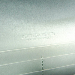 ボッテガ・ヴェネタ(Bottega Veneta) イントレチャート 600873 レディース,メンズ レザー 長財布（二つ折り） ブルーグリーン