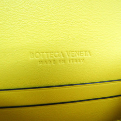 ボッテガ・ヴェネタ(Bottega Veneta) イントレチャート 577841 レディース,メンズ レザー 財布（二つ折り） ブラック,イエロー