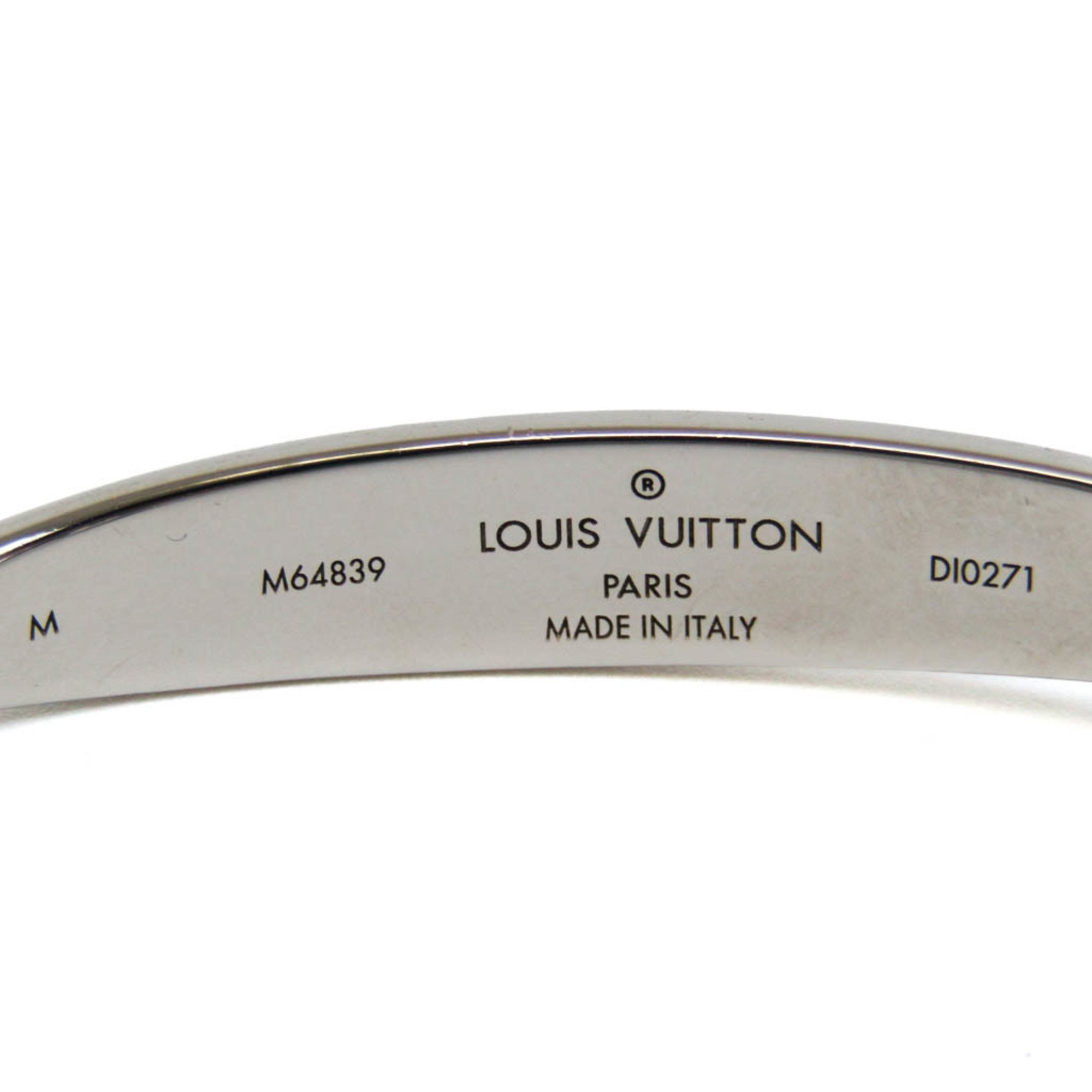 ルイ・ヴィトン(Louis Vuitton) ジョンク モノグラム M64839 メタル バングル シルバー