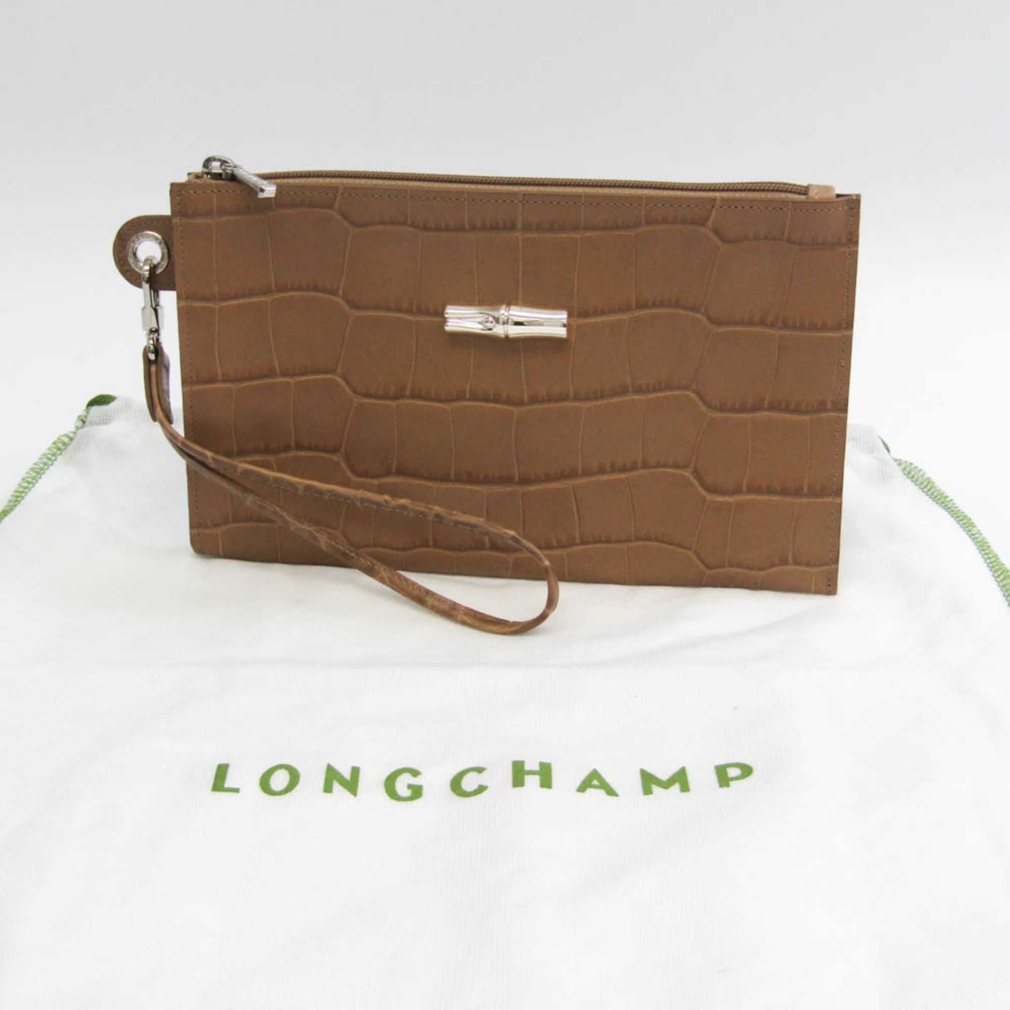 ロンシャン(Longchamp) 2541 858 484 レディース レザー クラッチバッグ ベージュ