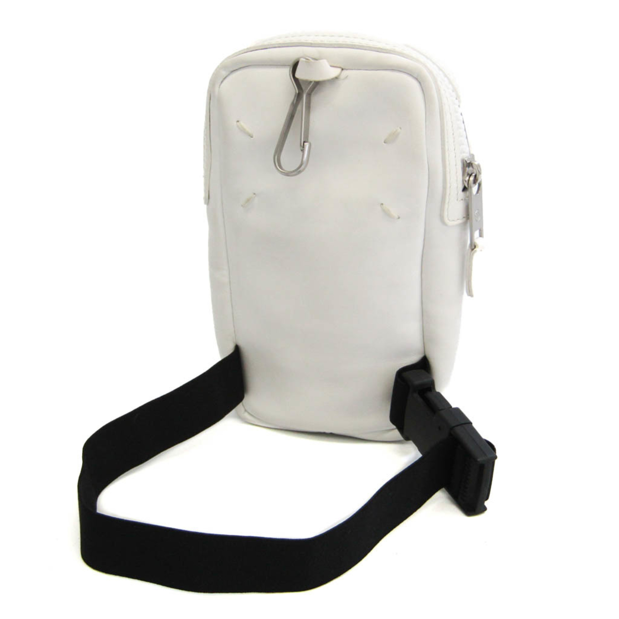 メゾン マルジェラ(Maison Margiela) Small Belt Bag S55WB0013 メンズ レザー,ポリエステル ポーチ ホワイト