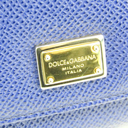 ドルチェ&ガッバーナ(Dolce & Gabbana) SICILY レディース レザー チェーン/ショルダーウォレット ロイヤルブルー
