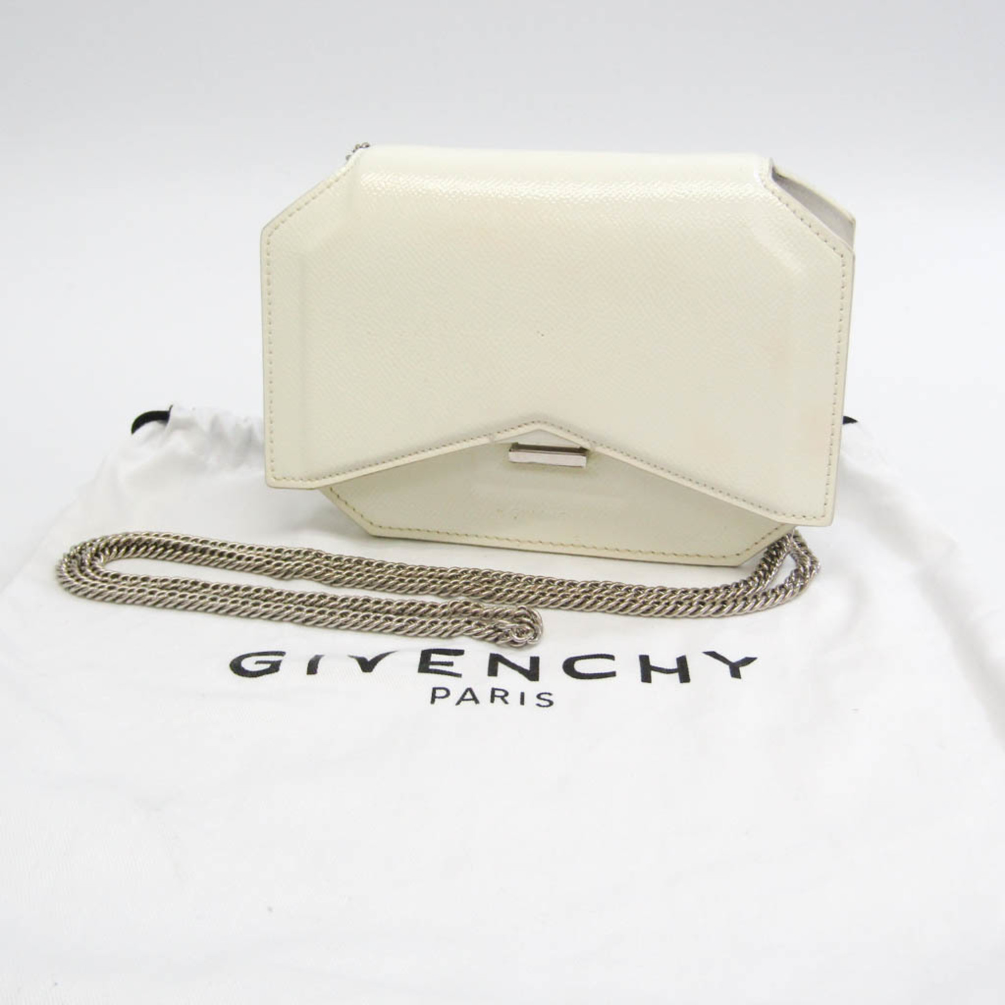 ジバンシィ(Givenchy) ボウカット レディース レザー ショルダーバッグ オフホワイト