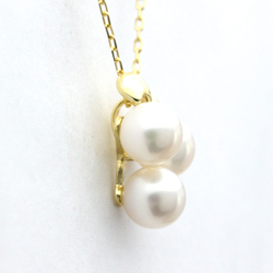 ミキモト(Mikimoto) ダイヤモンド,真珠 レディース,メンズ ファッション ペンダントネックレス (ゴールド) パール ダイヤモンド ネックレス
