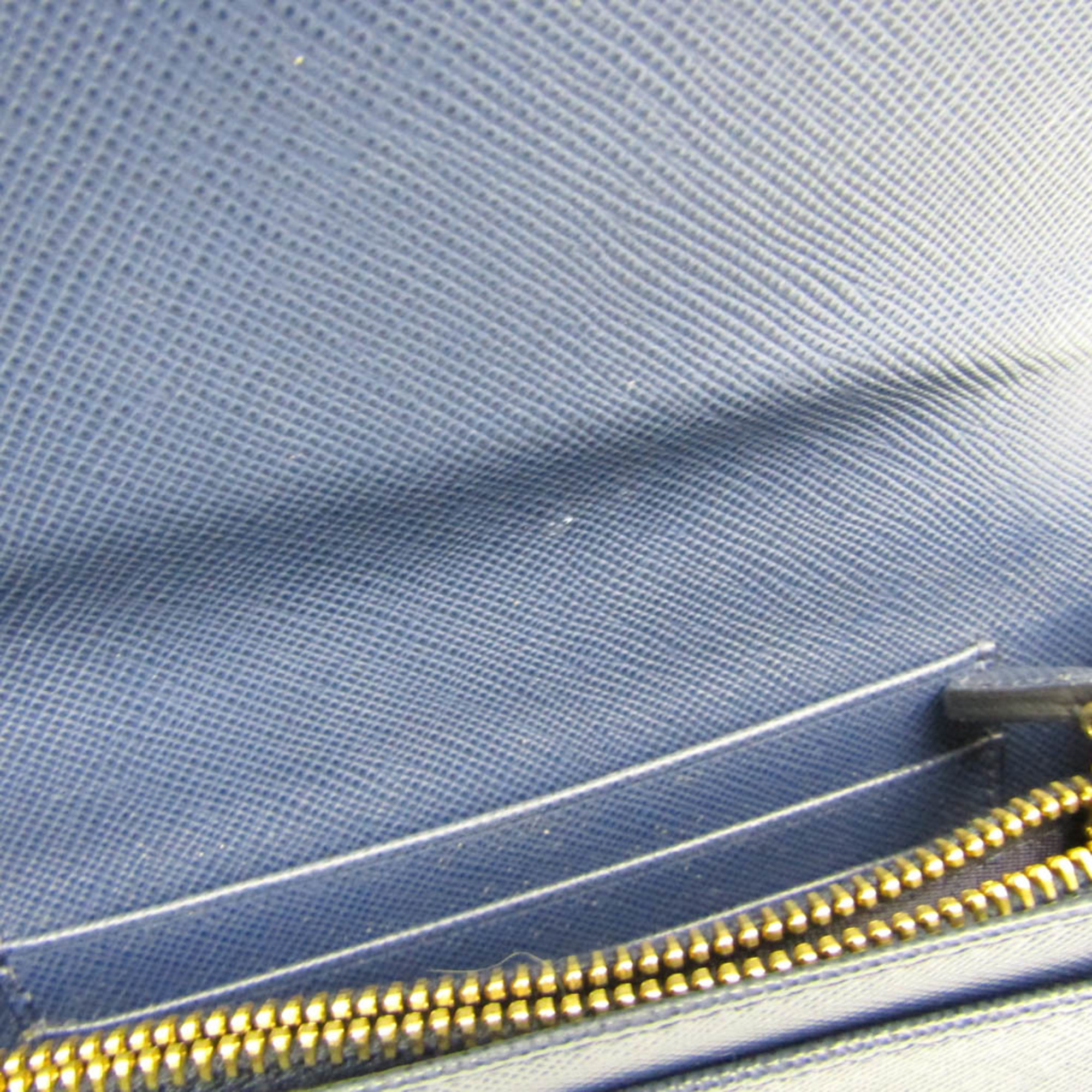 プラダ(Prada) サフィアーノ 1M1426  財布（二つ折り） ブルー