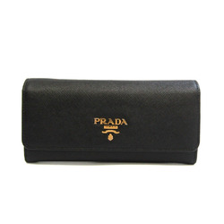 プラダ(Prada) サフィアーノ MULTIC 1MH132 レザー 財布 ブラック,ピンク