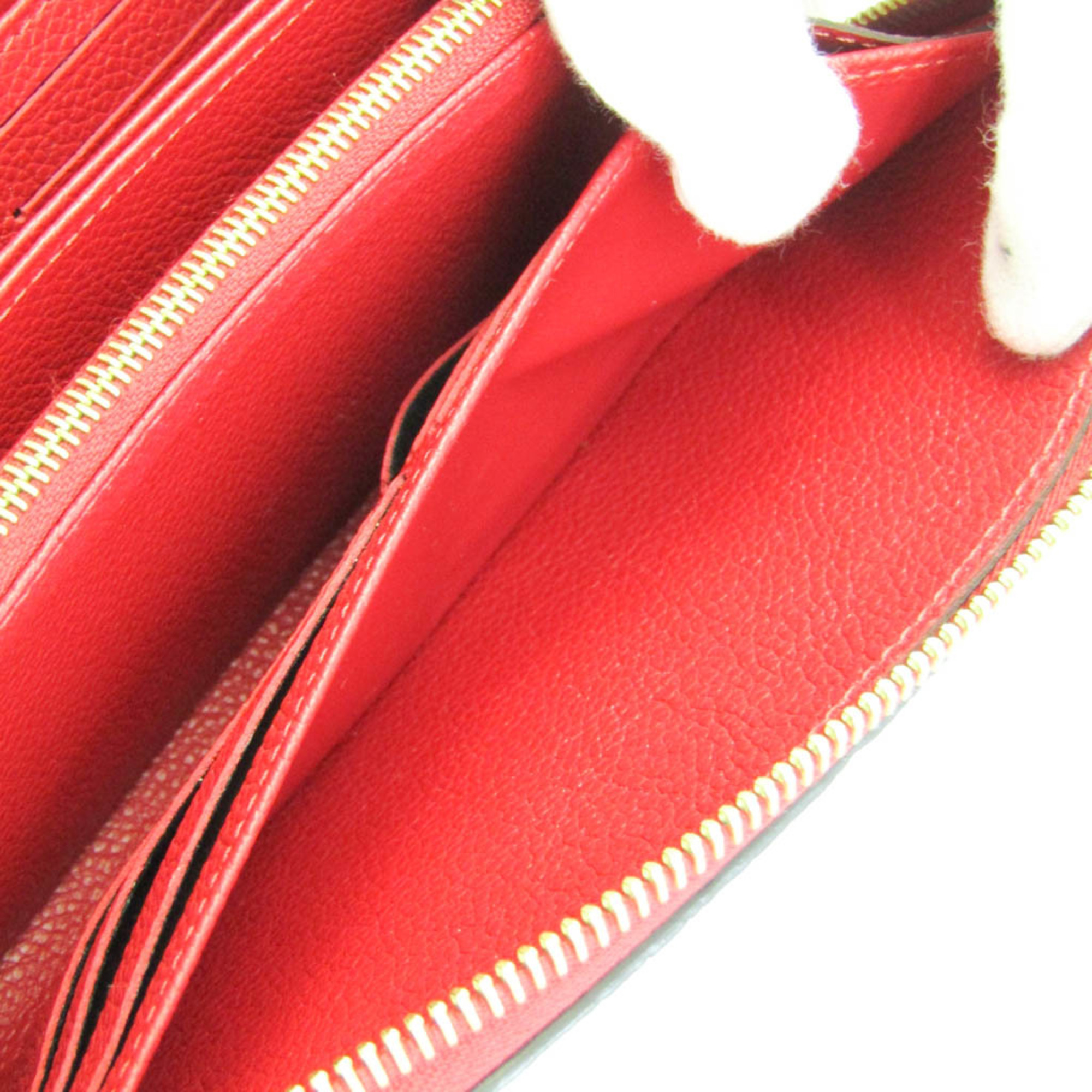 ルイ・ヴィトン(Louis Vuitton) モノグラムアンプラント ジッピーウォレット M63691 レディース モノグラムアンプラント 長財布（二つ折り） スカーレット