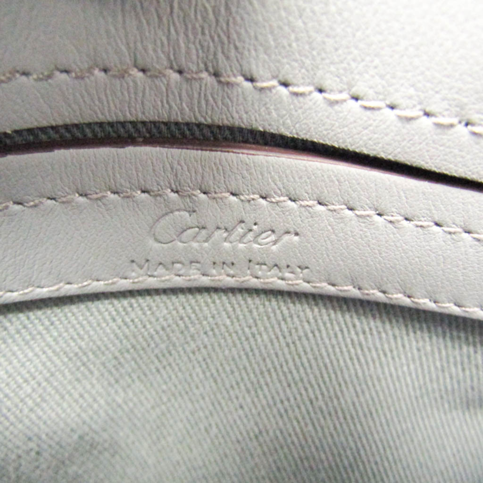 カルティエ(Cartier) C ドゥ カルティエ ミニ CRL1002055 レディース レザー,ファー ハンドバッグ,ショルダーバッグ グレー