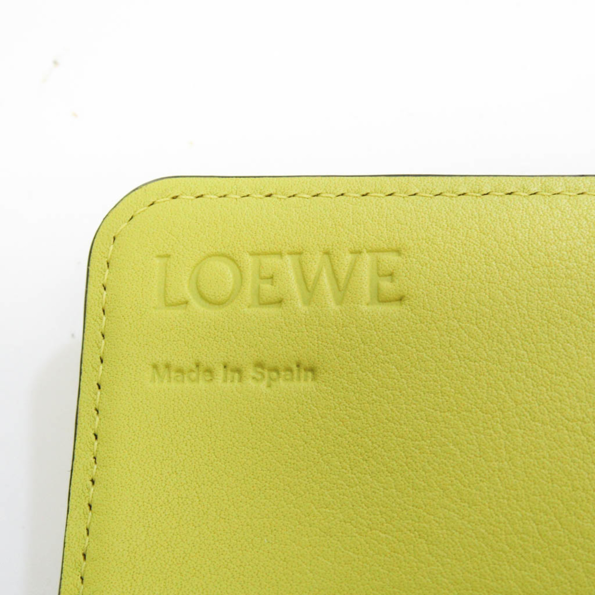 ロエベ(Loewe) コンチネンタル 107.55 F11 レディース レザー 長財布（二つ折り） イエロー