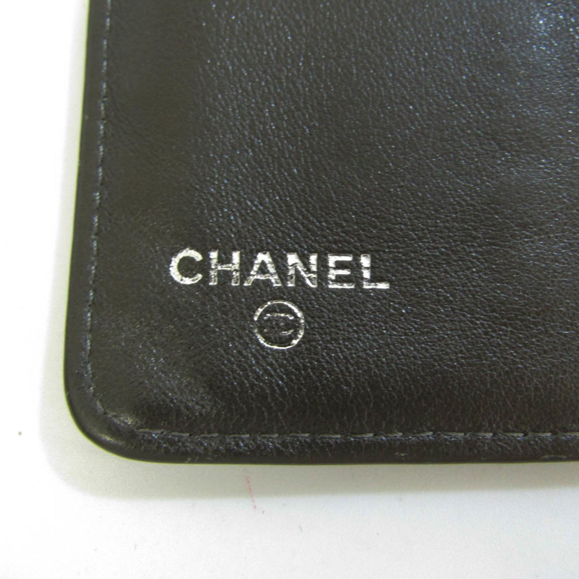 シャネル(Chanel) ココマーク A48651 レディース キャビアスキン 長財布（二つ折り） グレー