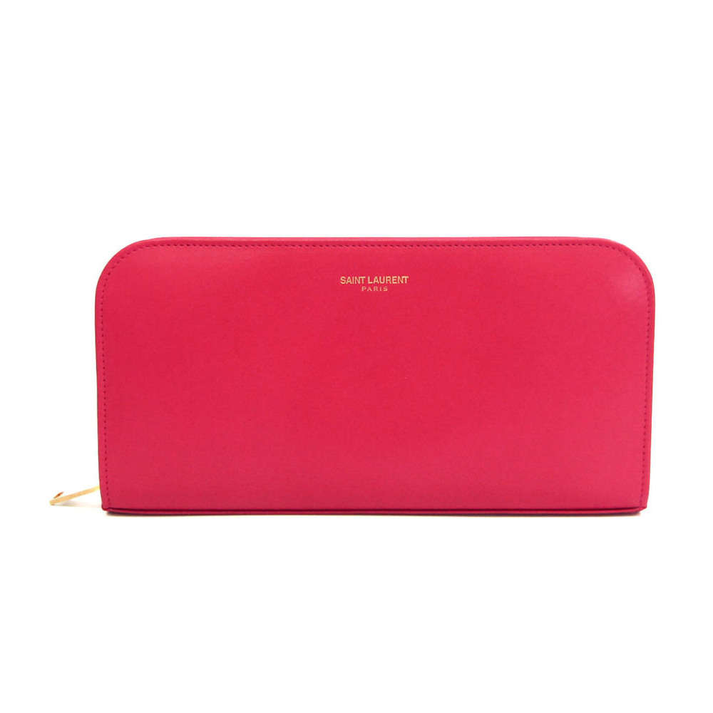 サン・ローラン(Saint Laurent) PARIS 326599 レディース レザー 長財布（二つ折り） ピンク