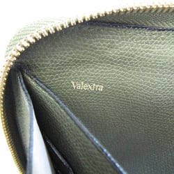 ヴァレクストラ(Valextra) V9L06 レディース,メンズ レザー 長財布（二つ折り） カーキ