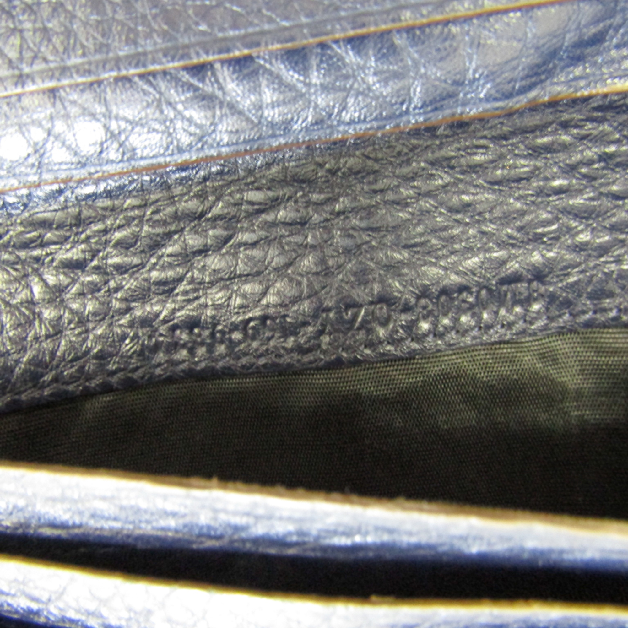 フェンディ(Fendi) セレリア 8M3030 メンズ,レディース レザー 長財布（三つ折り） ネイビー