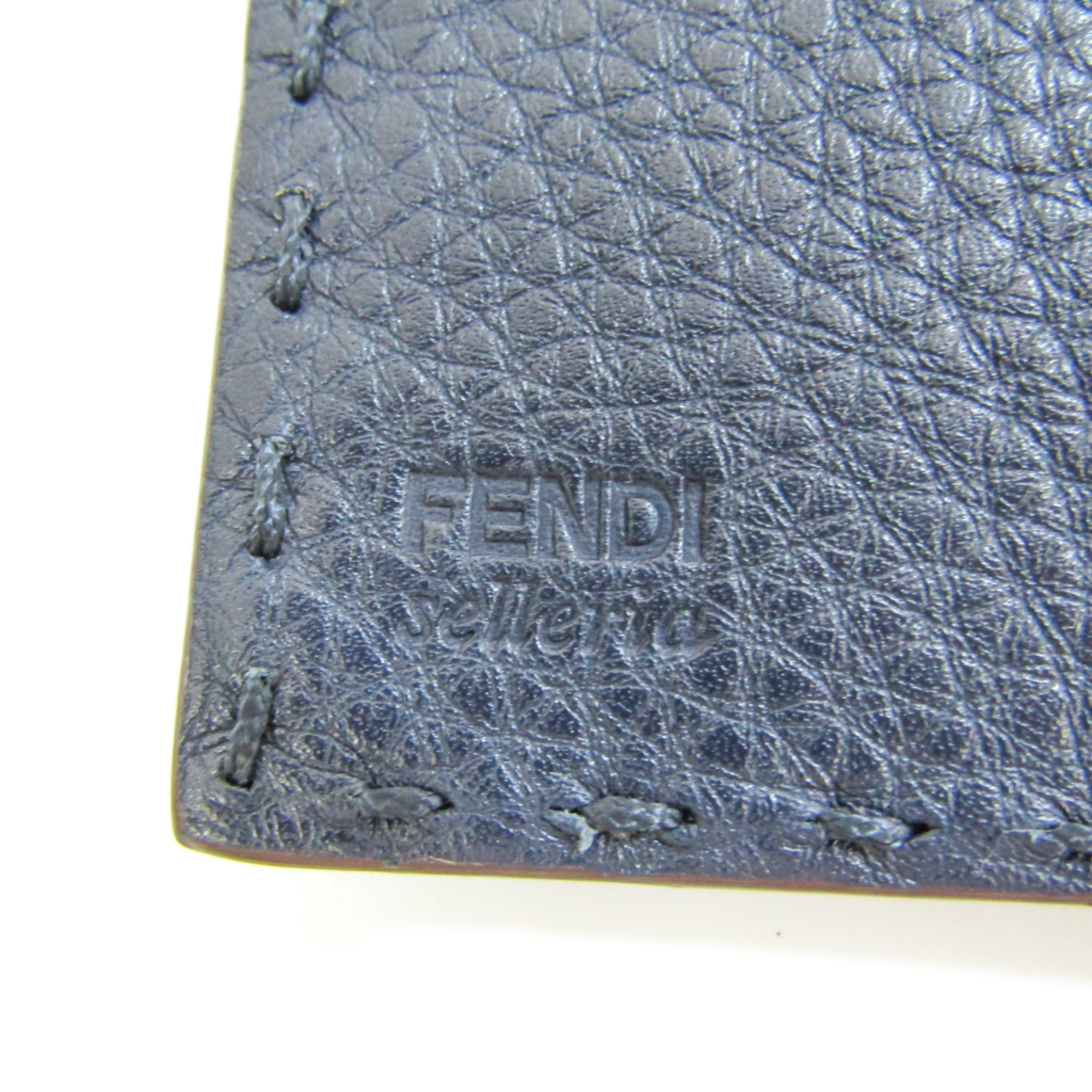 フェンディ(Fendi) セレリア 8M3030 メンズ,レディース レザー 長財布（三つ折り） ネイビー