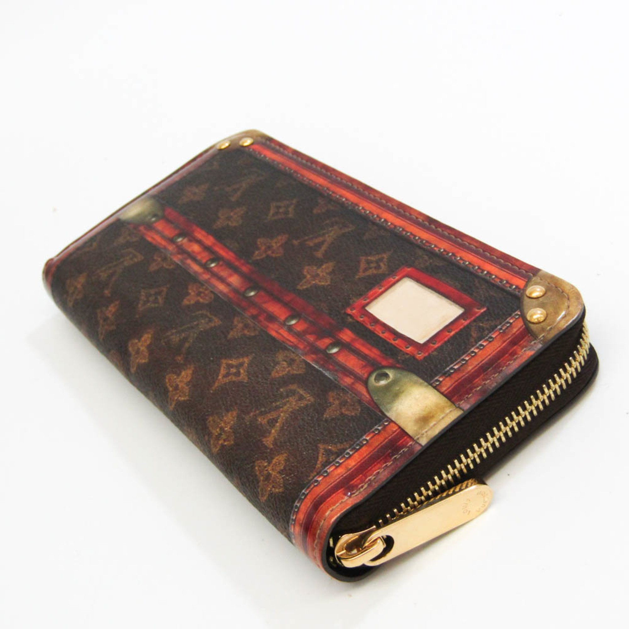 ルイ・ヴィトン(Louis Vuitton) モノグラム ジッピーウォレット トランクタイム M52746 レディース,メンズ モノグラム 長財布（二つ折り） ブラウン