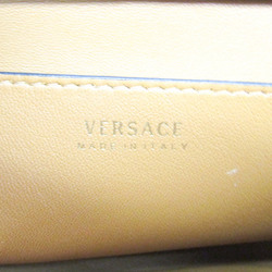 ヴェルサーチェ(Versace) ヴィルトゥス レディース レザー ハンドバッグ,ショルダーバッグ ブラウン