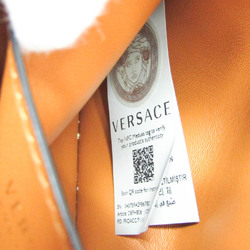 ヴェルサーチェ(Versace) ヴィルトゥス レディース レザー ハンドバッグ,ショルダーバッグ ブラウン