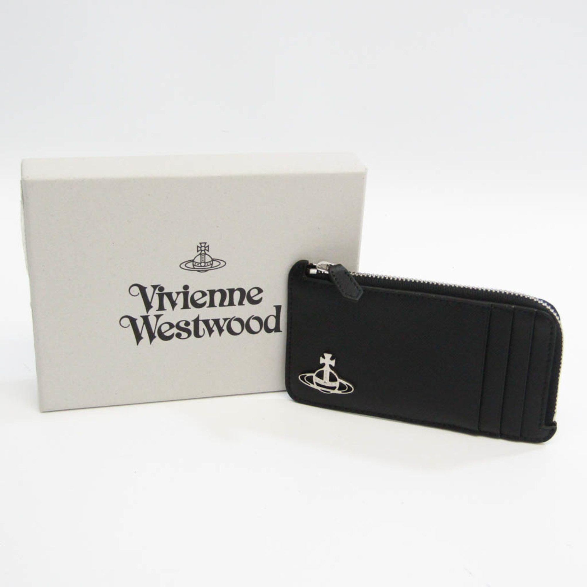 ヴィヴィアン・ウエストウッド(Vivienne Westwood) DEBBIE ZIP CARD HOLDER 51050051 レザー カードケース ブラック