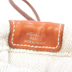 エルメス(Hermes) フールビ25 バッグインバッグ レディース,メンズ トワルシェブロン ポーチ ライトベージュ