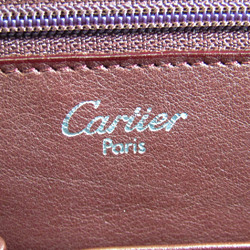 カルティエ(Cartier) カボション レディース レザー トートバッグ ブラック