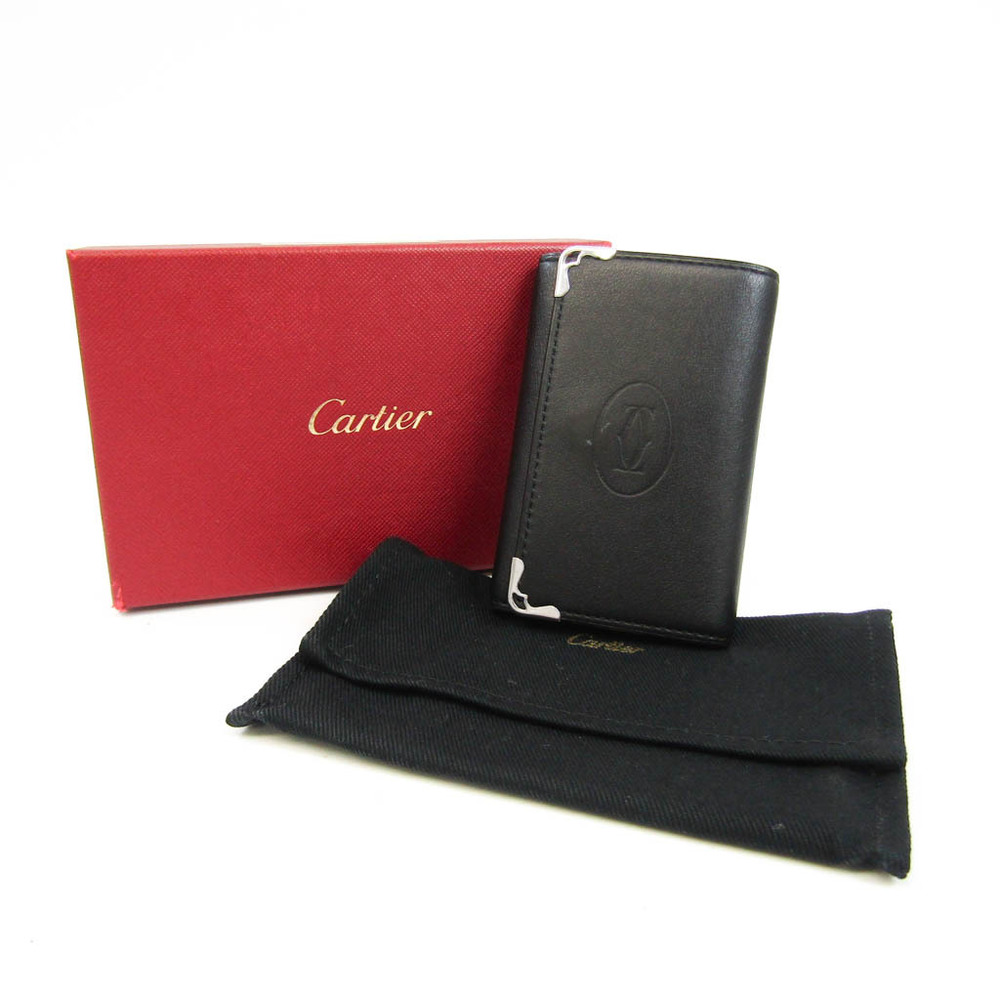 カルティエ(Cartier) マスト L3001359 メンズ,レディース レザー キーケース ブラック