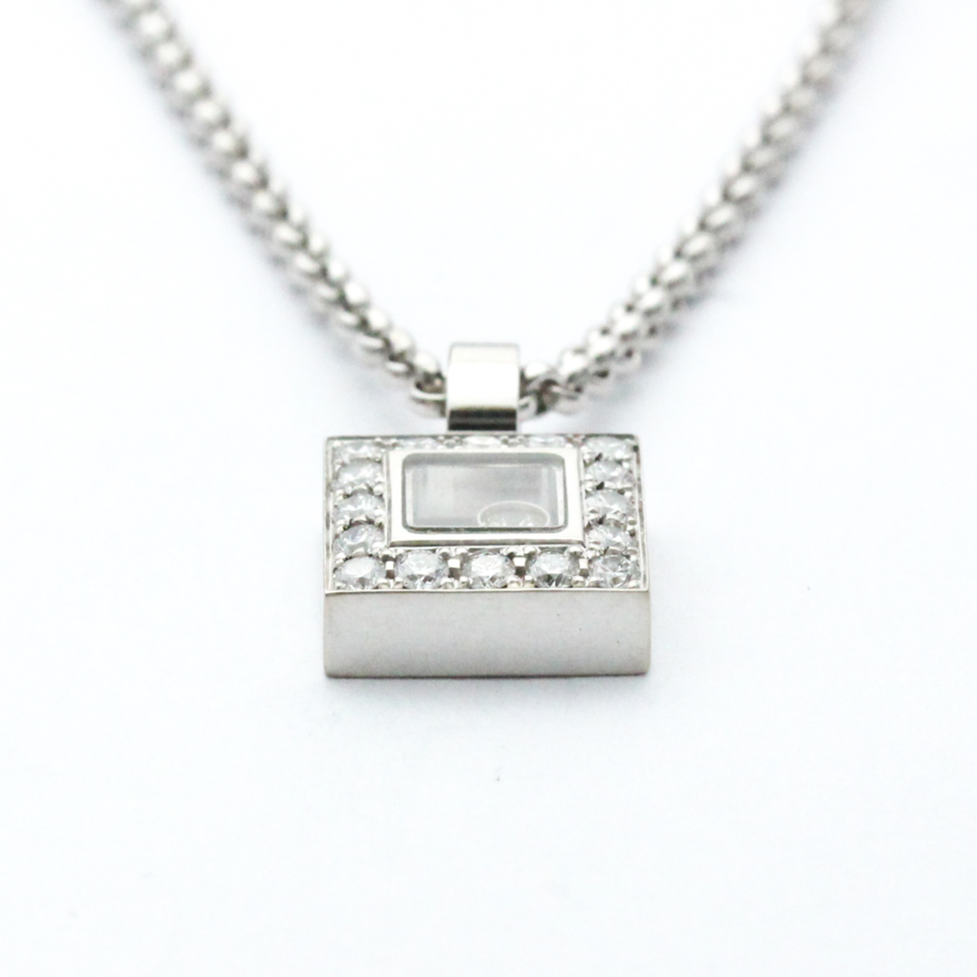 ショパール(Chopard) K18ホワイトゴールド(K18WG) ダイヤモンド メンズ,レディース ファッション ペンダントネックレス (シルバー) ハッピーダイヤモンド 79/2896