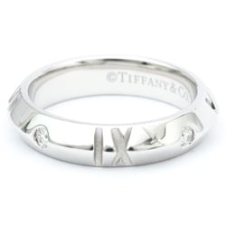 ティファニー(Tiffany) アトラスX クローズドナロー リング K18ホワイトゴールド(K18WG) ファッション ダイヤモンド バンドリング シルバー
