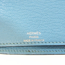 エルメス(Hermes) エヴリン レディース シェーブル 長札入れ（二つ折り） ブルー,ネイビー
