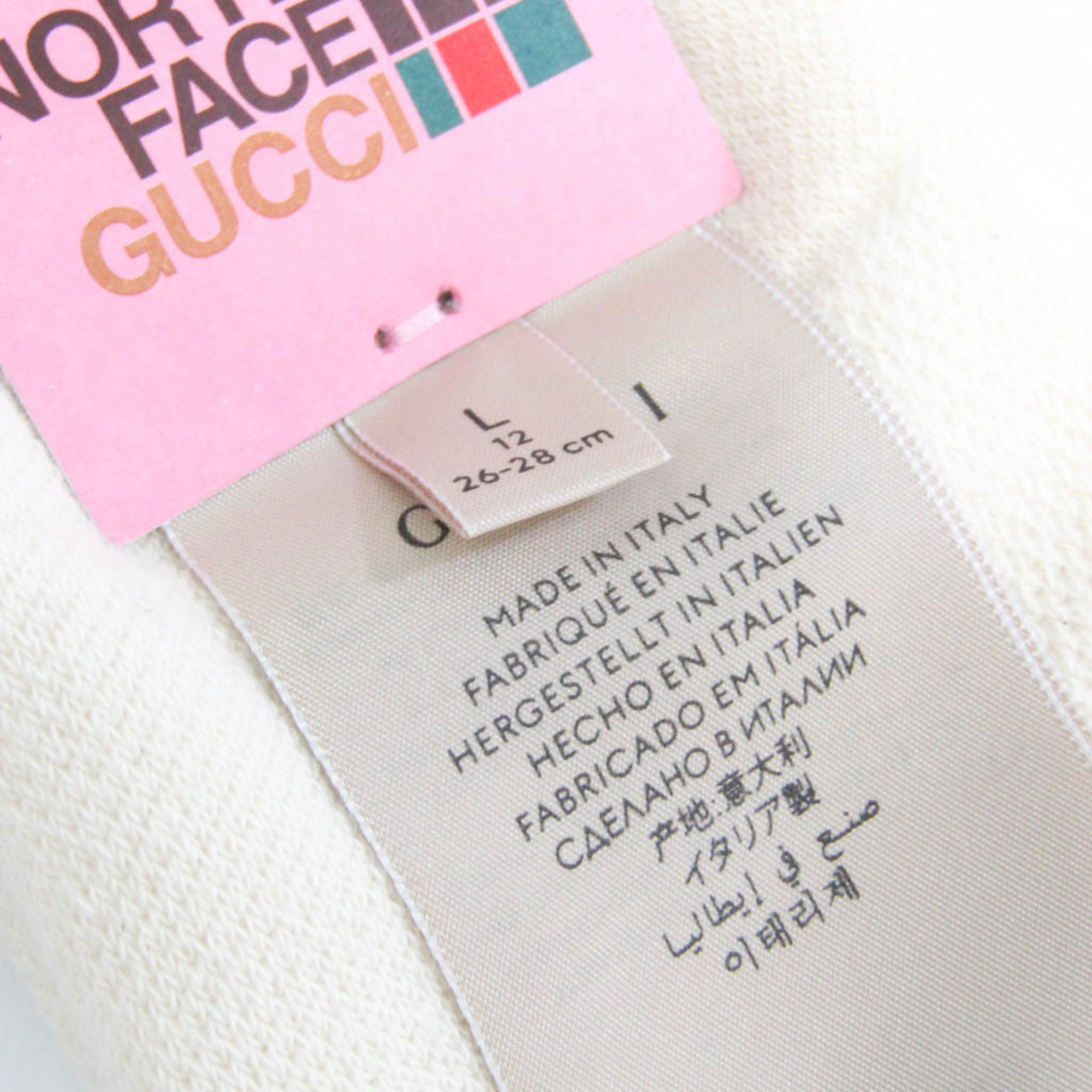 グッチ(Gucci) メンズ,レディース クルーソックス (オフホワイト) グッチ×ノースフェイス コラボ ロゴソックス 652043