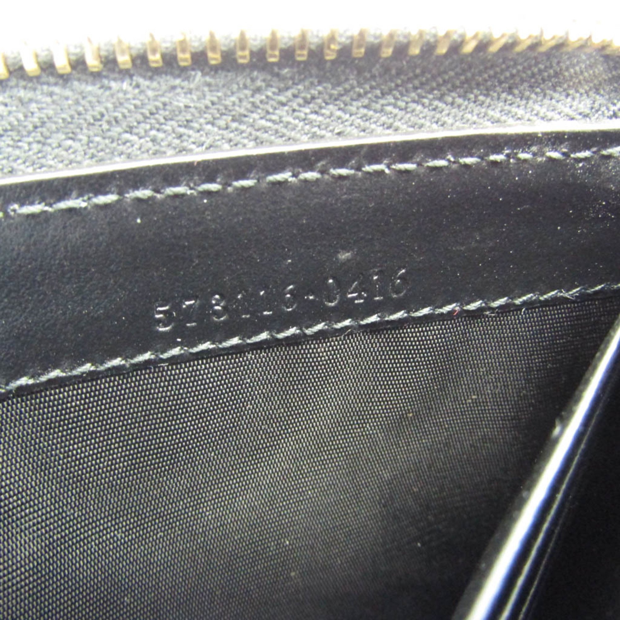 グッチ(Gucci) L字ファスナー 573116 レディース レザー 長財布（二つ折り） ブラック