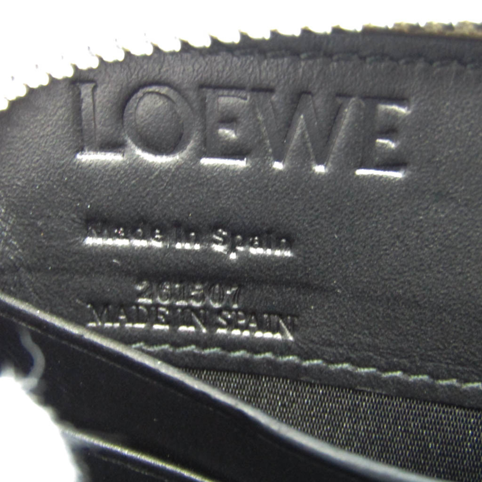 ロエベ(Loewe) リネン 101.79.I41 メンズ,レディース レザー 長財布（二つ折り） グレーベージュ