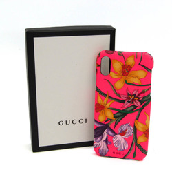 グッチ(Gucci) フラワー柄 550800 PVC バンパー iPhone X 対応 マルチカラー,ピンク